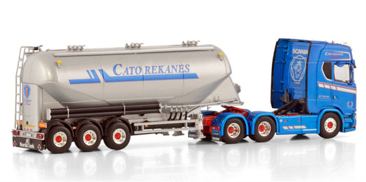 WSI SCANIA S HIGHLINE CS20H 6X2 TAG AXLE BULK TRAILER - 3 AXLE Rekanes 1:50 DIECAST Truck Lorry