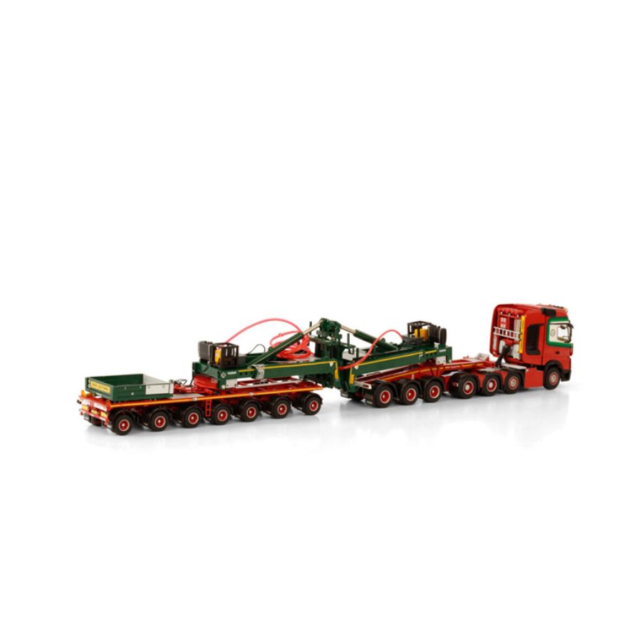 WSI MERCEDES ACTROS MP4 SLT GIGA SPACE 8X4 SPACE SLT NOOTEBOOM MWT 3+7 G. VLASTUIN 1/50 DIECAST Truck Lorry