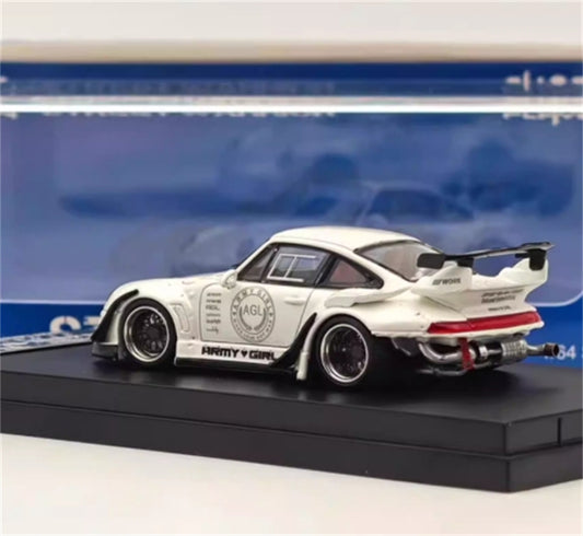 1:64 Porsche 911 RWB 993 Pearl White SW DIECAST Model