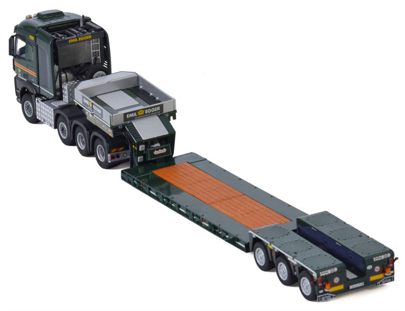 WSI AROCS MP4 2.300MM STREAM SPACE 8X6 LOW LOADER - 3 AXLE Emil Egger 1:50 Truck Pre-built Model