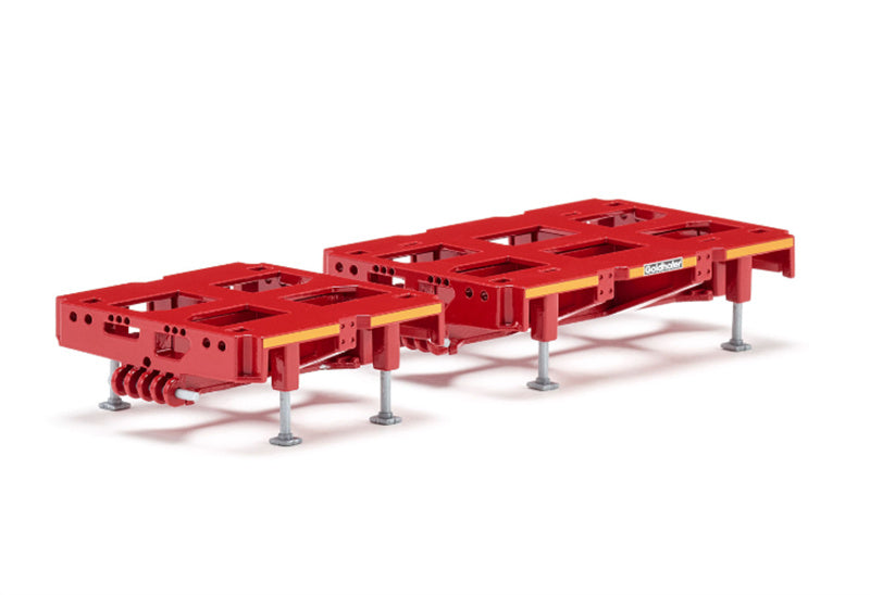 Conrad Loft bed 2-axle + 3-axle combination with modules Red 1:50 Truck Pre-built Model
