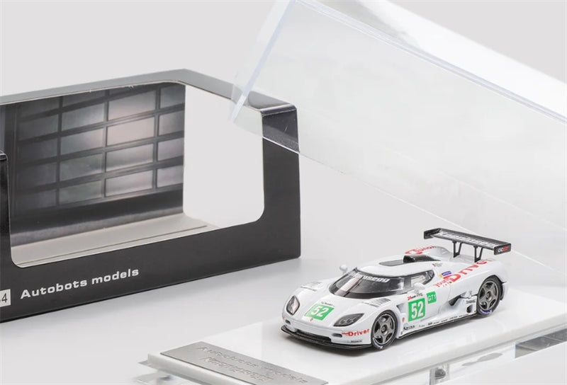 1:64 Koenigsegg CCGT #52 Supercar Limited Edition White Autobots Models DIECAST Model