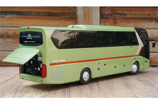 KING LONG XMQ6127 LongWei luxury bus light green 1:38 Bus Pre-built Airliner Model Display view2
