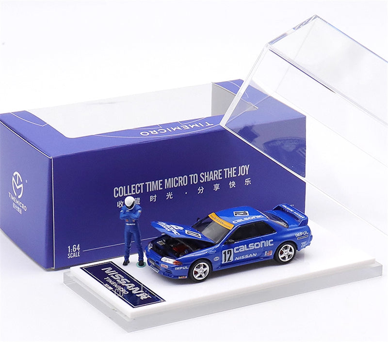 TIMEMICRO Nissan GTR R32 Clsonic w/ Figure Limited Edition 999PCS ONLY 1:64 Car Pre-built Model view8