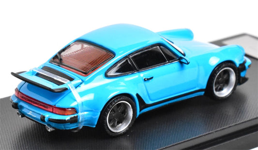 Rhino Model Porsche Singer Turbo Study 930 Blue hardtop version 1:64 Car Pre-built Model view2