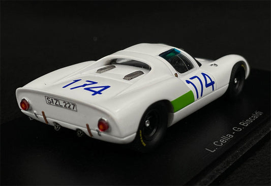 Spark Porsche 910 2nd Targa Florio 1967 L.CELLA 1:43 Car Pre-built Model view2