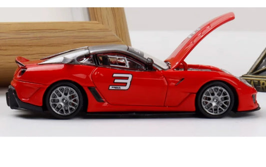 1:64 Ferrari 599XX Standard Red Rhino Model #3 Limited Edition 999PCS ONLY DIECAST Model