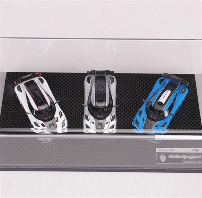 VMB Koenigsegg One 1 Tricolor Commemorative Edition Set Limited Edition 299PCS ONLY 1:64 car Pre-built Model view8