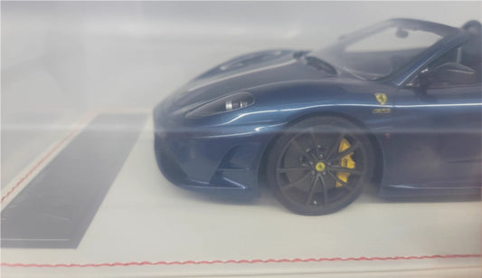 Dino Model Ferrari F430 16M Supercar Abu Dhabi Blue White base Black wheel yellow caliper Limited Edition 30PCS ONLY 1:18 Car Pre-built Model view2