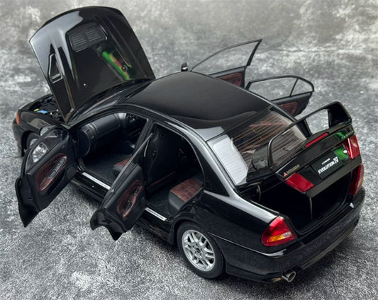 1:18 Mitsubishi Lancer Evolution IV Black MOTORHELIX Limited Edition 399PCS ONLY DIECAST Model