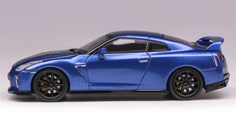 MOTORHELIX Nissan GT-R R35 Track Edition Blue Limited Edition 799PCS ONLY 1:64 Car Pre-built Model view4