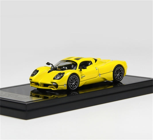 LCD-MODELS Pagani Utopia Super Cars Coupe Yellow 1:64 car Pre-built Model view2