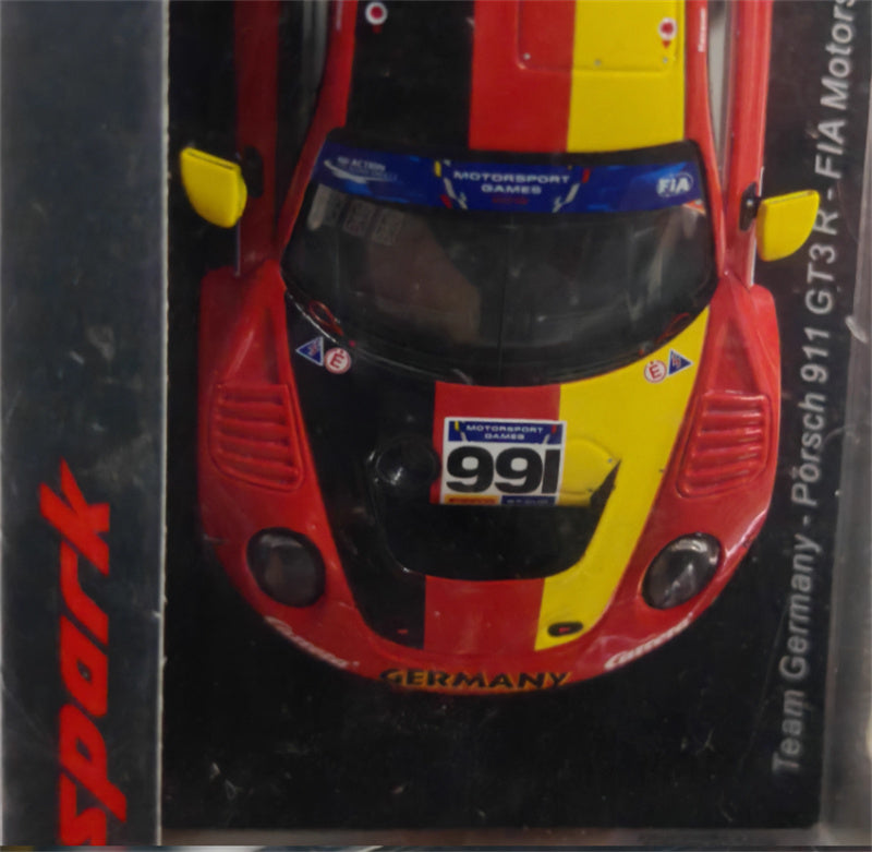 Spark Team Germany Porsch 911 GT3R - FIA Motorsport Games GT Cup Vallelunga S.GORIG - A.RENAUER 1:43 Car Pre-built Model view12