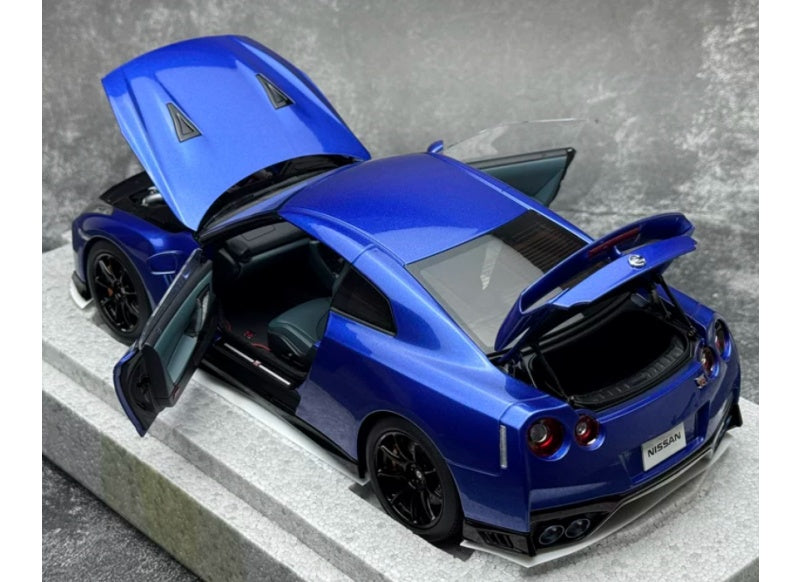 1:18 Nissan GT-R NISMO R35 2022 Wangan Blue MOTORHELIX Track Edition Limited Edition 399PCS ONLY DIECAST Model