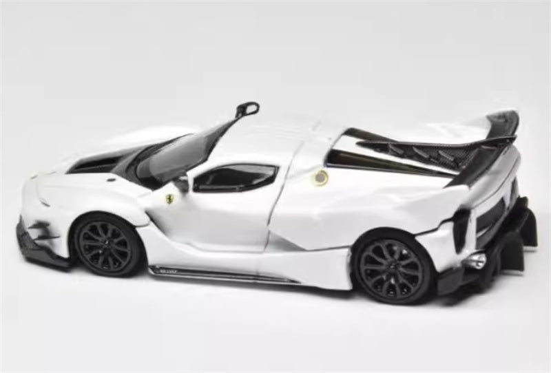 Little Toys Ferrari FXX-K EVO Supercar Limited Edition 399PCS ONLY Metallic white 1:64 Car Pre-built Model view3