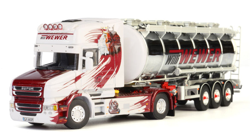 WSI Scania T6 Torpedo 4x2 Tanktrailer Willi Wewer 1:50 Truck Pre-built Model