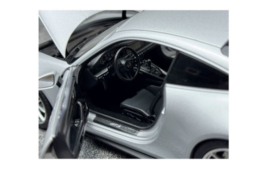 1:18 Porsche 911 992 GT3 RS Silver - Silver Wheel NOREV DIECAST Model