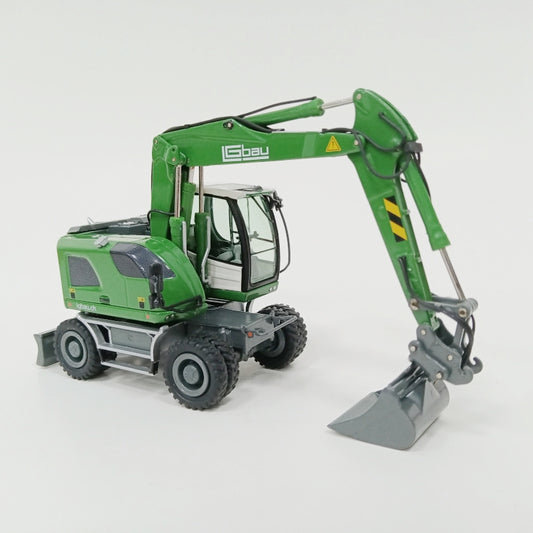 NZG Liebherr A918 Hiltibau Wheeled Excavator 1:50 Truck Pre-built Model