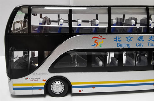 Beijing Public Transport Yaxing Double Layer Beijing City Tour Route No.1&2 Alliance 1:64 Bus Pre-built Model view2