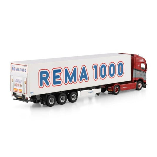 1:50 VOLVO N.C. CHRISTENSEN FH4 4X2 BOX TRAILER 3 AXLE WSI DIECAST Model