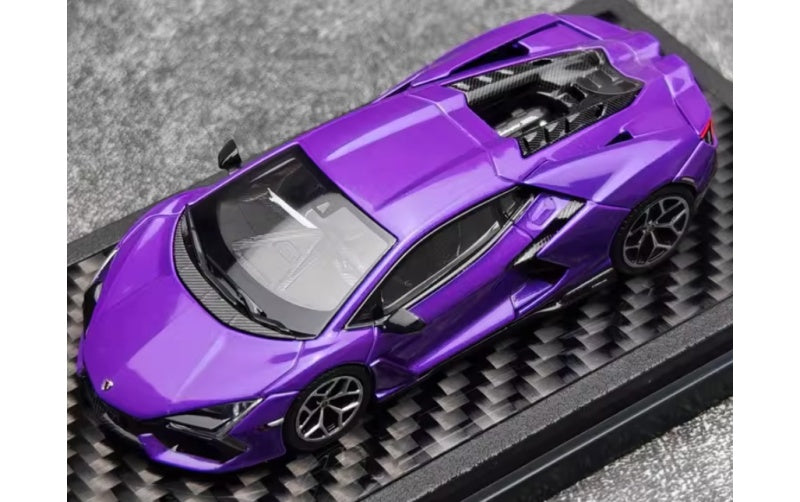 1:64 Lamborghini Revuelto Purple LCD MODELS DIECAST Car Model