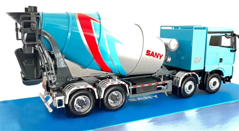 1:35 EV Sany Light Blue Diecast Model