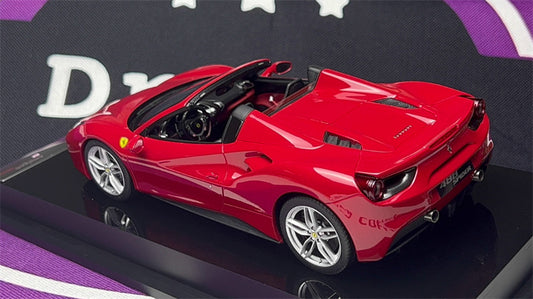 1:18 Ferrari 488 SPIDER red Amalgam Convertible Resin Car Model view2