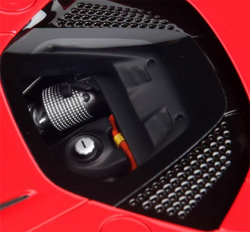 BBR MODELS Ferrari SF90 Stradale Standard Red Carbon black wheel/red calipers Limited Edition 40PCS ONLY Leather base 1:18 Car Pre-built Model view11