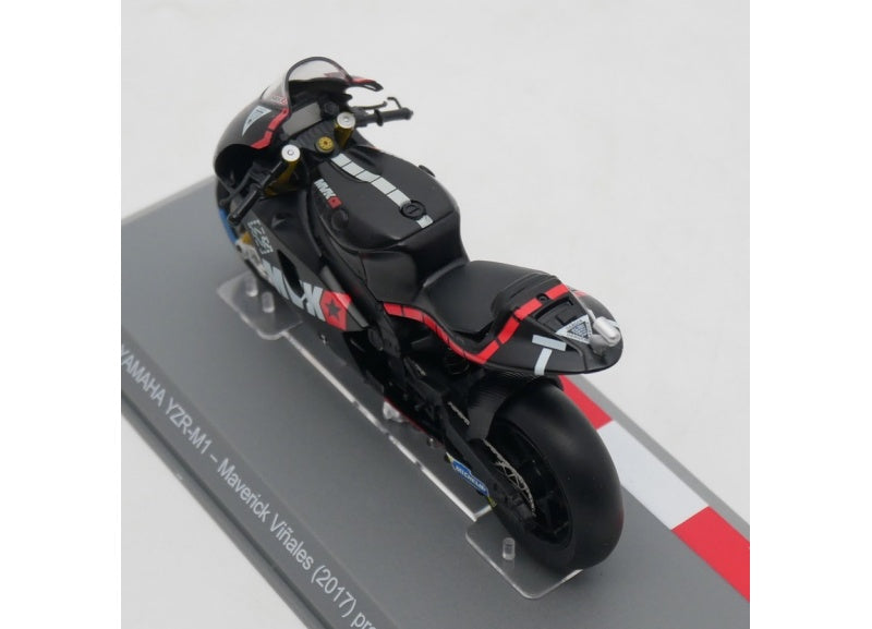 1:18 Yamaha YZR-M1 2017 Black Maverick Vinales Preseason IXO Diecast Motorcycle Model