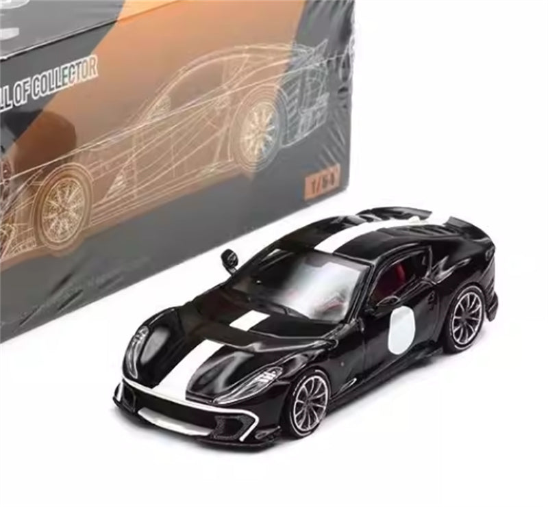 TOC Ferrari FE812C Coupe Sports NERO B/B 1:64 Car Pre-built Model