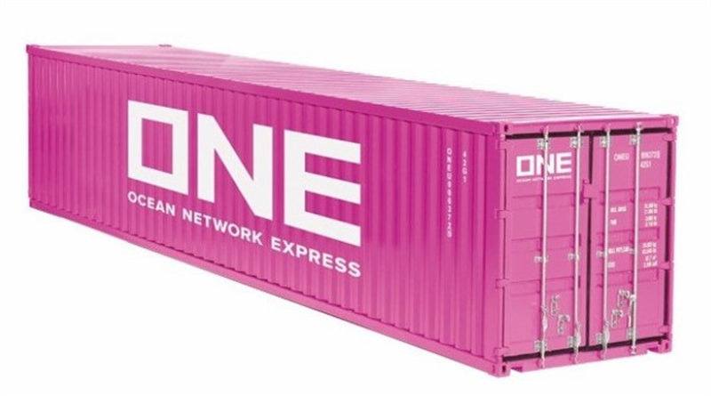NZG ONE OCEAN NETWORK EXPRESS 40 foot Container Pink 1:18 DIECAST Truck Lorry