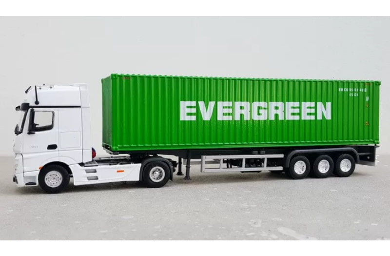 Mercedes ACTROS Shipping Container Truck Changrong Painting 1:50 Truck Pre-built Airliner Model Display view4