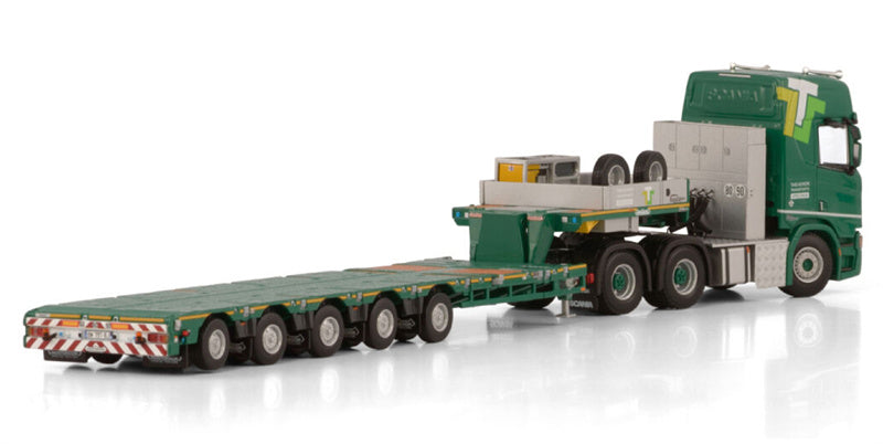 WSI SCANIA R HIGHLINE CR20H 6X4 MANOOVR - 5 AXLE Thevenon Transports Speciaux 1:50 Model