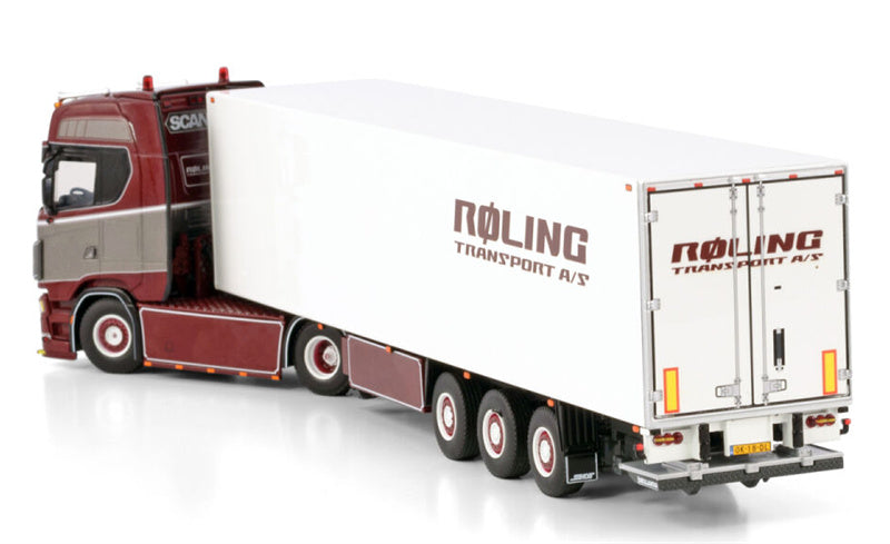 WSI SCANIA S CS20H 4X2 REEFER TRAILER Roling 1:50 Model