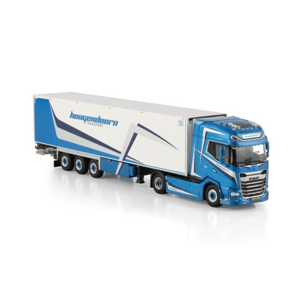 1:50 DAF ANDRE HOOGENDOORN XG + 4X2 REEFER TRAILER 3 AXLE WSI Diecast Model