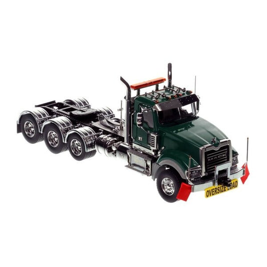 1:50 Mack Titan Tri-axle Heavy Haul Replicas Green Diecast Model