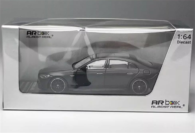 Almost Real Mercedes - AMG S 63 E Performance 2023 Night black magno 1:64 Car Pre-built Airliner Model Display view8