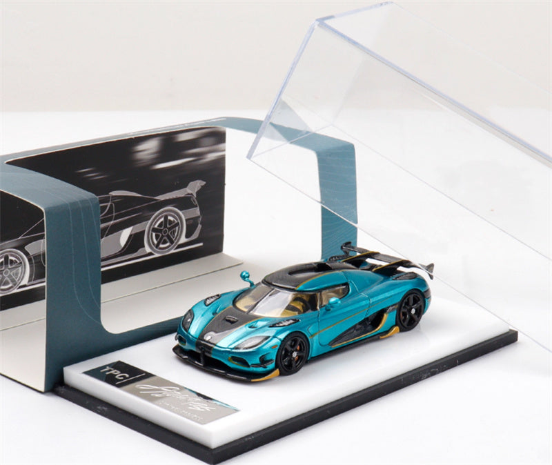 TPC Koenigsegg Agera RS Supercar Turquoise green Limited Edition 500PCS ONLY 1:64 Car Pre-built Model view8