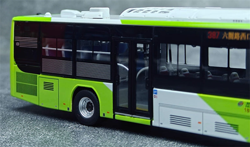 Beijing Public Transport Foton Bus Bafangda Single Machine Route 387 1:64 Bus Pre-built Model view12