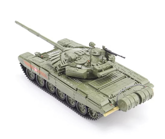 Modimio Russian T-72B3 main battle tank winter double champion army green 1:43 Tank Pre-built Airliner Model Display view2