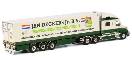 WSI VOLVO VN 780 6X4 REEFER TRAILER - 3 AXLE Jan Deckers 1:50 Truck Pre-built Model