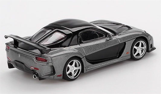 MINIGT Mazda RX-7 VeilSide Fortune grey carton packaging 1:64 Car Pre-built Model view2