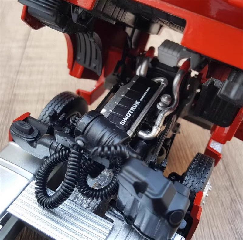 Sinotruk HOWO TH7 Tractor Truck Red 1:36 Truck Pre-built Model