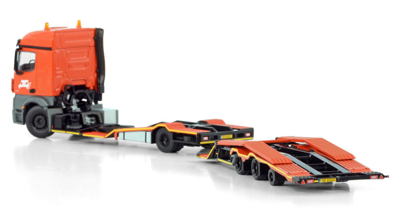 WSI ACTROS MP4 2.300MM STREAM SPACE 4X2 TRUCK TRANSPORTER COMBI De Rooy 1:50 Model
