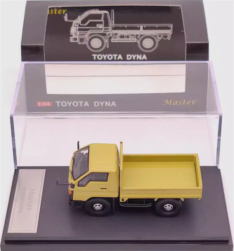 Master Toyota DYNA light truck Mud yellow left hand drive 1:64 Truck Pre-built Airliner Model Display view6