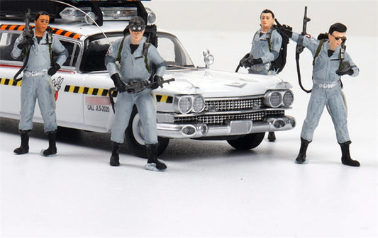 YS Model Navy Grey Four Figures only Car not include 1:64 Figure Pre-built Model view2