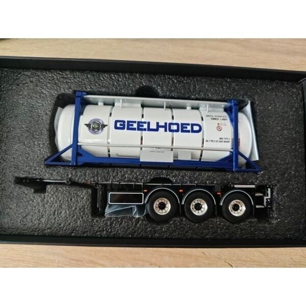 1:50 GEELHOED 30FT Container Trailer + 20FT Transfer Tank WSI DIECAST Model