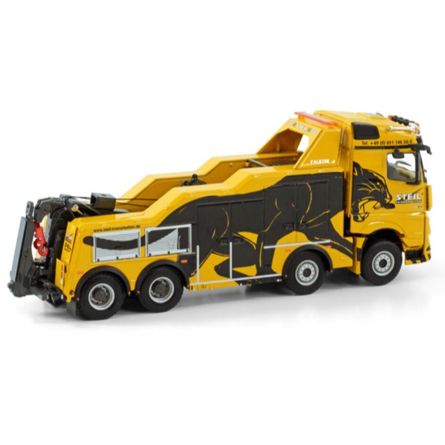 WSI MERCEDES BENZ AROCS MP4 STREAM SPACE 8X4 FALKOM Steil 1:50 DIECAST Truck
