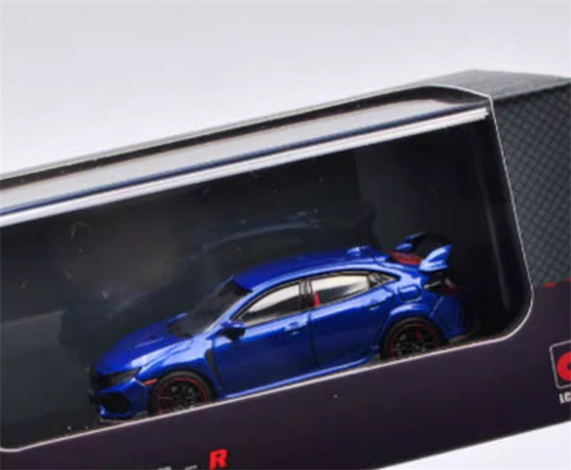 LCD-MODELS Honda Civic Type-R FK8 Blue 1:64 car Pre-built Model view8