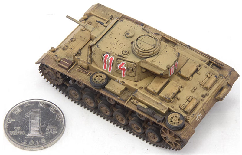 S-MODEL Tank No. 3 G-type African Army #114 1:72 Tank Pre-built Model